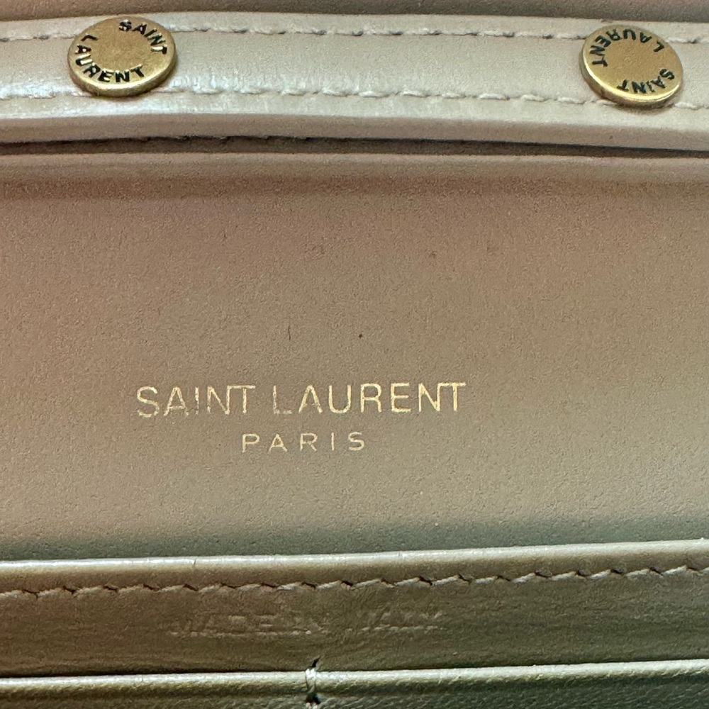 Yves Saint Laurent Tan Crossbody Bag with Iconic Logo - Picture 3 of 6